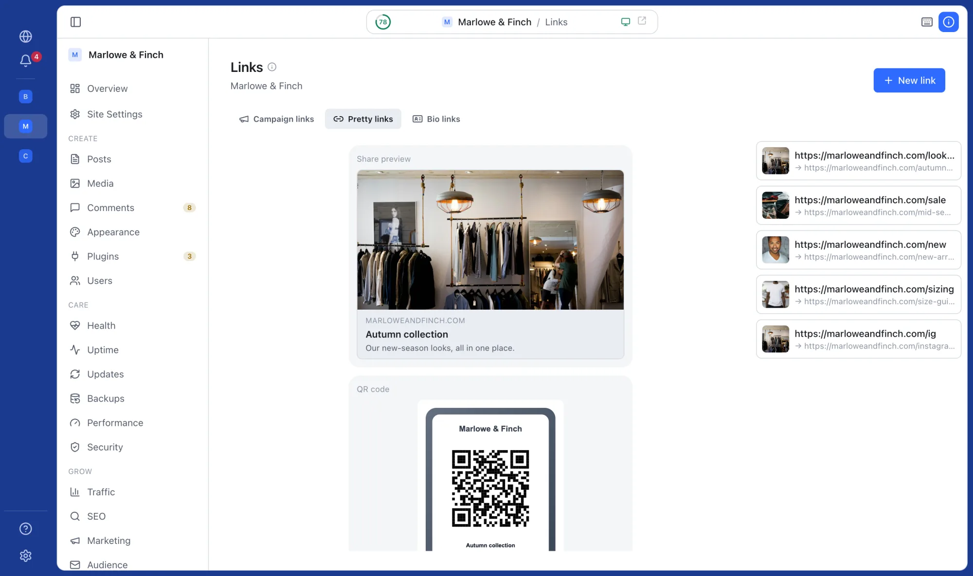 Pretty links — Apollo